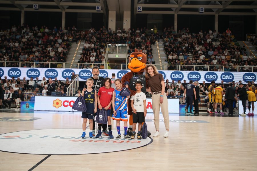 Premiazione academy durante il Dao Conad Day di Aquila Basket della stagione 2024-2025